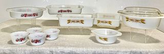 Mid Century Collection Floral Printed Fire King Kitchenware