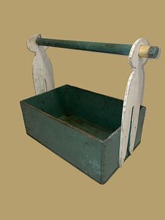Old Original Farmhouse Clothespin Carrying Basket laundry