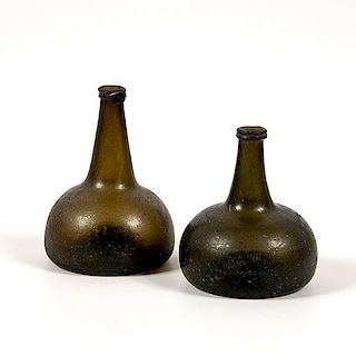 Dutch Onion Form Wine Bottles  