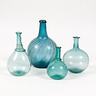 Aqua Globular Bottles  