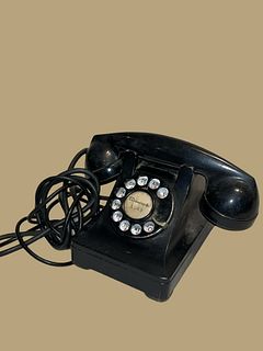 Vintage 1940s Rotary Corded Landline Telephone
