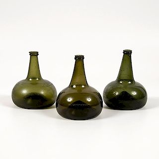 Dutch Onion Form Wine Bottles 