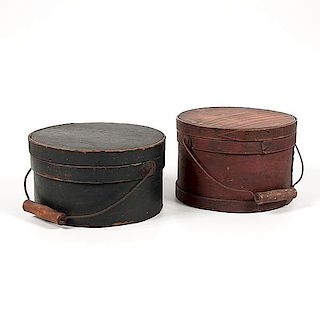 Bentwood Pantry Boxes with Bail Handles 