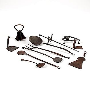 Wrought Iron and Metal Tools and Utensils