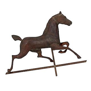 Trotting Horse Copper Weathervane 