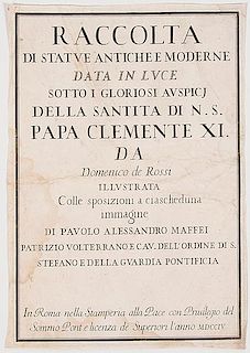 Engravings from Raccolta di Statue Antiche e Moderne by Dominico de Rossi