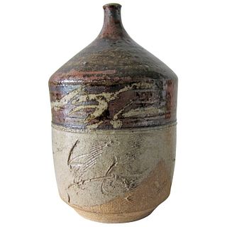 Paul Soldner Stoneware California Studio Pottery Vase