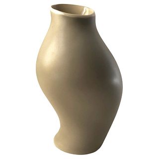 Rare 1950s Porcelain Lindner Sensual Bavarian German Modernist Vase