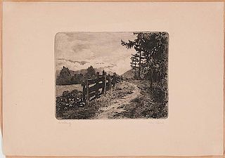 German Landscape Etchings (early 20th century)  