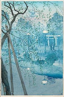 Japanese Woodblock Landscape Scenes 