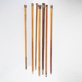 STERLING SILVER TOPPED CANES