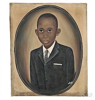 American School, Early 20th Century      Portrait of a Well-dressed Black Child.