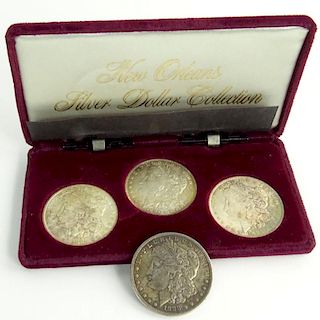 Collection of Four (4) New Orleans Morgan Silver Dollars.
