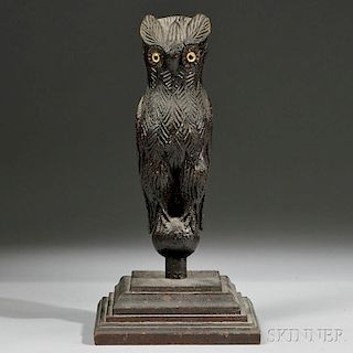 Carved Owl Figure