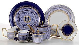 Wedgwood Dinner Service for Thirty Anthemion Blue Bone China (181)