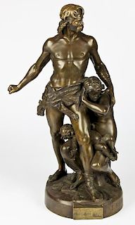 Emile-Andre Boisseau (French, 1842-1923) Bronze Statue