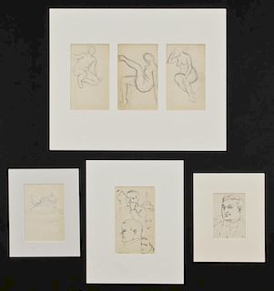 Julius Bloch (American, 1888-1966) 6 Original Drawings