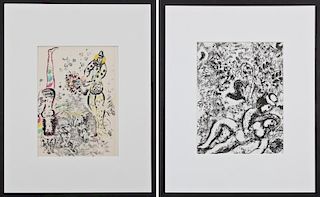 Marc Chagall (1887-1885) 2 Original Lithographs