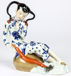 Chinese Porcelain Figure of a Beauty