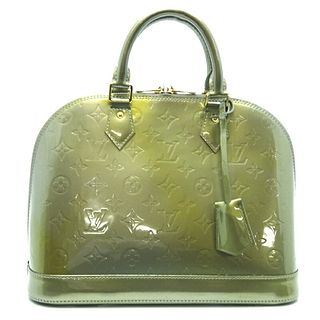 Louis Vuitton Alma PM Women's Handbag M91613 Monogram Verni Griard Deco (Silver Green)
