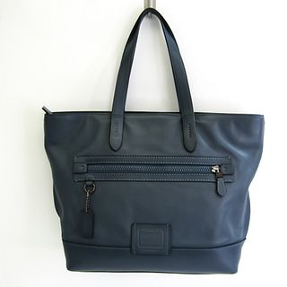 Coach Academy Tote 69350 Men's Leather Shoulder Bag Tote Bag Blue
