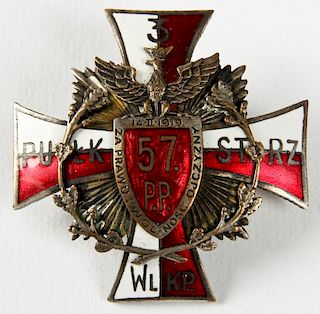Polish Enamel Badge, PiЃ_sudski Era (1919)