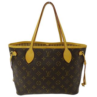 Louis Vuitton LOUIS VUITTON Bag Monogram Ladies Tote Handbag Neverfull PM Brown Beige M40155