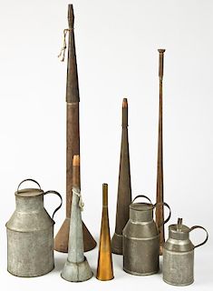 Group Antique Tin Wares