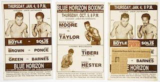 Vintage 1990 Blue Horizon Boxing Posters