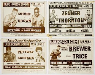 Vintage Blue Horizon Boxing Posters