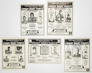 Vintage Blue Horizon Friday Night Fights Boxing Posters