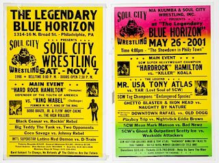 Vintage Blue Horizon Soul City Wrestling Posters