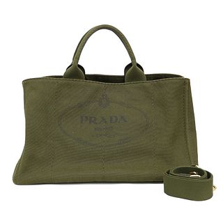 PRADA Prada Shoulder Bag Handbag Kanapatoto GM Green Ladies