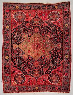 Antique Tabriz Rug: 8'9" x 11'10" (267 x 361 cm)