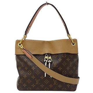 Louis Vuitton LOUIS VUITTON Bag Monogram Ladies Shoulder 2way Handbag Twill Reeve Zas M44272 Sesame Peche Claim Brown Beige