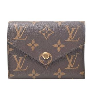 LOUIS VUITTON Monogram Victorine Tri-Fold Wallet Brown PVC Leather