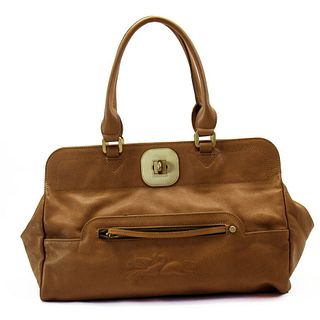 Longchamp Leather Handbag Brown
