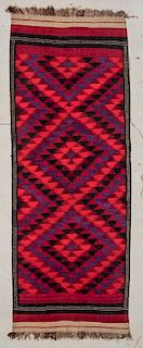 Afghan Kilim: 4'6" x 11'11" (137 x 363 cm)