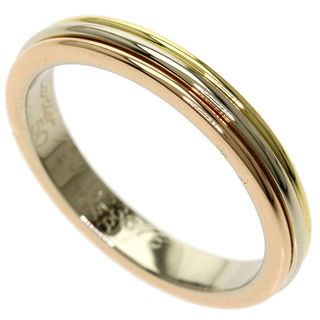 Cartier Three Color # 50 Ring / K18 Yellow Gold K18WG K18PG Ladies CARTIER