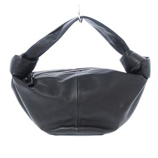BOTTEGA VENETA Double Knot 629635 Black Calf Leather Womens Handbag