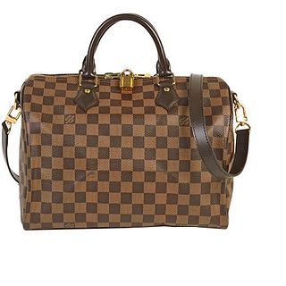 Louis Vuitton LOUIS VUITTON 2WAY Handbag Speedy Bandolier 30 Damier Ebene N41367