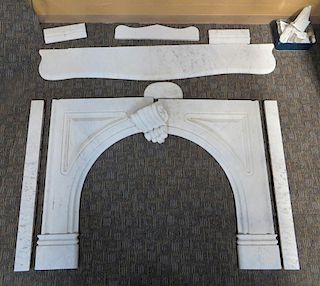 Carved Marble Fire Place