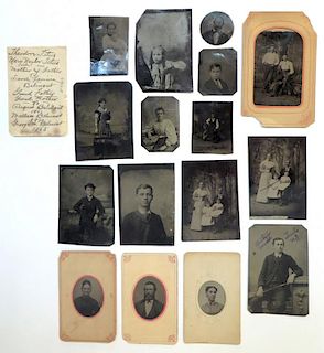 Collection Of Degeorotype Or Tintype Pictures