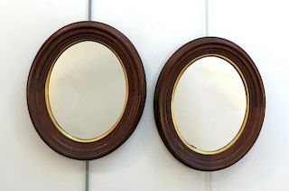 Oval Walnut Mirrors