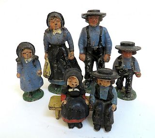 Cast Iron Amish Figures