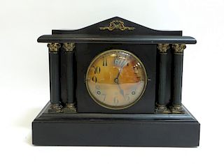 Gilbert Black Mantle Clock