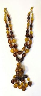 Bakelite "Faux Amber" Necklace
