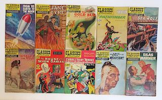 Ten Classics Illustrated Comic Books.