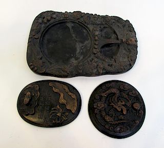 Inkstone With Lid And Rest