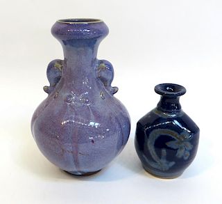 Two Glazed Chinese Vases